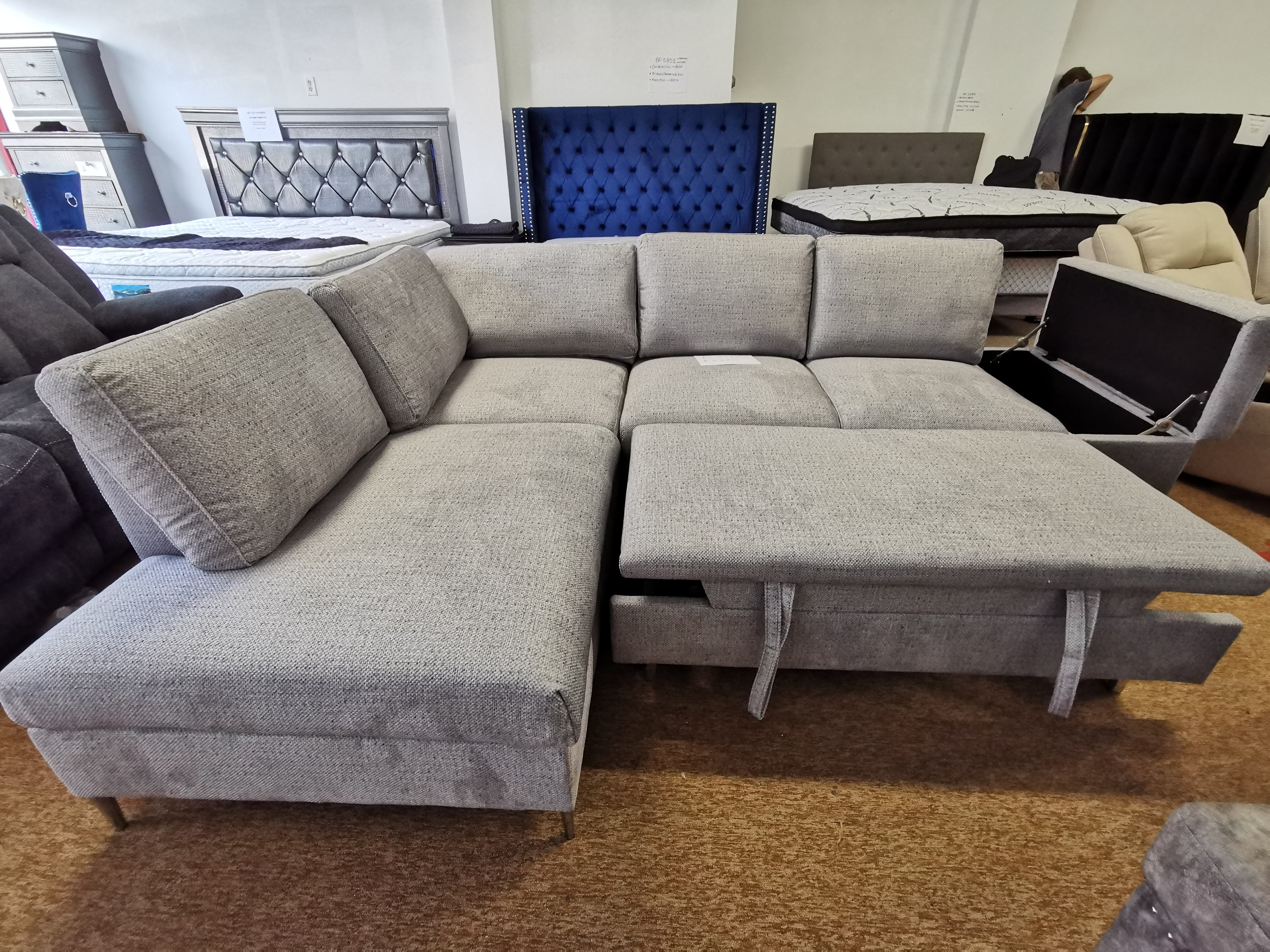 Sofa Bed Sectional Left Hand Facing (IF-9022 LHF)